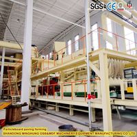 Ligne de production automatique de panneaux de particules MDP MINGHUNG, équipement complet de travail du bois avec presse continue, Linha de producao MDP