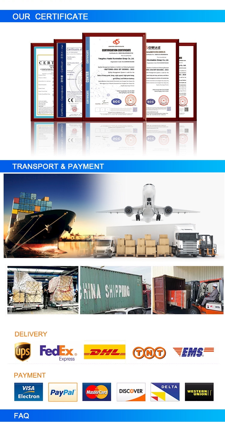 certificates and transport and payment method