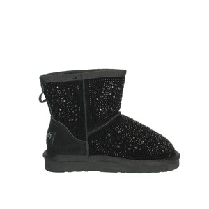 LKhk3770 stivaletti bassi da donna Slip-On tacco alto Chelsea Snow Boots nero stile classico piatto in cotone per l'autunno inverno - Product Image 4