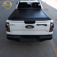 Couverture de benne rigide rétractable en aluminium pour pick-up, couverture à enroulement manuelle pour Dodge Ram 1500 Reble TRX Big Horn 5.7FT