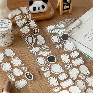 1 rouleau de ruban de dialogue série Collection Basic Ancient <span class=keywords><strong>Manga</strong></span> Frame Theme Handbook Loop Stickers - Product Image 4