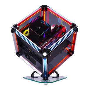 Boîtier <span class=keywords><strong>d</strong></span>'<span class=keywords><strong>ordinateur</strong></span> Sahara Gravity Cube Alien Ocean View Room, entièrement transparent, ATX, tour complète, pour jeux de bureau - Product Image 5