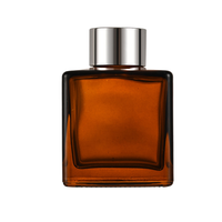 Bouteilles en verre vides pour diffuseur à bâtonnets, avec logo personnalisé, rechargeables, pour eau parfumée, 50ml 100ml 150ml 200ml 500ml, avec couvercle en bois