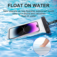 Vente en gros d'airbag étanche TPU flottant pour téléphone portable sac LOGO personnalisé pochette pour cellule sèche sac étanche pour téléphone