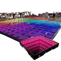 Magnetischer LED-Tanzboden für Hochzeiten, Tragbar, 3D-Interaktiv, Kabellos, IP67, RGB3in1, 60 SMD5050 LEDs, DMX512-Steuerung für Lagerhallen