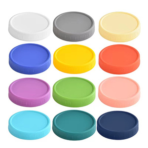 Tapón de rosca de plástico de <span class=keywords><strong>boca</strong></span> Regular sin BPA 70mm 87mm colores blanco Rojo Negro dorado para tapas y cierres de botellas de tarro de vidrio Mason - Product Image 2