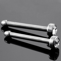 Anneau de nez en titane G23 orné d'une seule pierre précieuse, clou de nez pour femme, bijoux de piercing corporel pour mariage orthodoxe