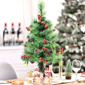 Árbol de Navidad Artificial de Alta Calidad con Base de PVC para Insertar en el Suelo, Mini Árbol de Pino para Escritorio, Decoración Pequeña para Jardín Exterior - Product Image 4