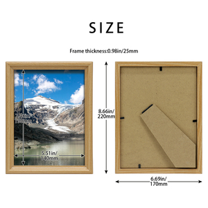 Bán buôn tùy chỉnh nhà trang trí rõ ràng tấm Acrylic MDF khung ảnh bằng gỗ 4x6 5x7 7x9 khung ảnh gỗ Khung tranh - Product Image 2