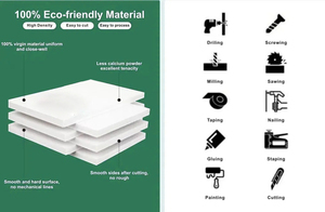 Suministro directo de fábrica, tablero de espuma de PVC para exhibición de plásticos de 20 mm y 17 mm - Product Image 2