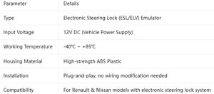 Simulateur de verrouillage de direction professionnel pour Nissan X-Trail, <span class=keywords><strong>Renault</strong></span> Kadjar, Talisman, Megane 4, émulateur ELV pour serruriers - Product Image 5