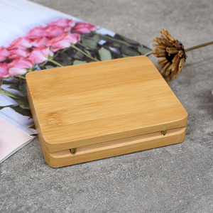 Màu Sắc Tự Nhiên Tre Lật Nắp Tên Thẻ Bài Lưu Trữ Thẻ Khắc Logo Quà Tặng Bằng Gỗ Hộp Bao Bì - Product Image 2