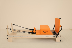 HUAVIGOR Reformer Pilates en Bois d'Érable Entièrement Réglable - Lit d'entraînement pour le renforcement du tronc, idéal pour <span class=keywords><strong>la</strong></span> maison et le studio, améliore <span class=keywords><strong>la</strong></span> force et l'équilibre - Product Image 3