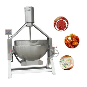 Most selling products industrial commercial cooking mixer 100l cook jacketed mixer kettle cmk100 fire cooking mixer