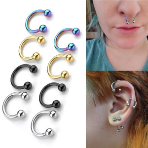 <span class=keywords><strong>Anneau</strong></span> de nez en acier inoxydable Piercings de nez Helix <span class=keywords><strong>Piercing</strong></span> d'<span class=keywords><strong>oreille</strong></span> Femmes Hommes Anneaux de septum Bijoux de <span class=keywords><strong>piercing</strong></span> corporel - Product Image 2
