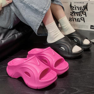 Sandalias de Plataforma con Punta Abierta para Mujer, Suela Gruesa Antideslizante, Zapatos de Playa, Moda de Verano, Talla para Adultos, 3.5cm o Más de Altura - Product Image 4