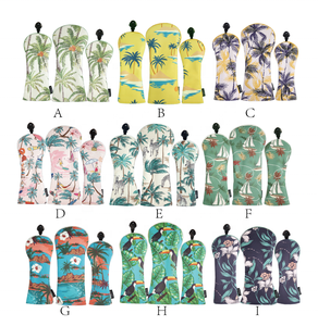 Vente en gros de couvre-chef de club de <span class=keywords><strong>golf</strong></span> en cuir synthétique PU avec impression de style hawaïen - Product Image 2