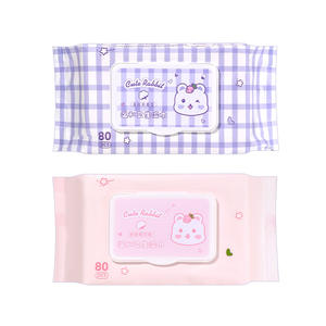 LMLTOP ผ้าเช็ดทำความสะอาด 80 ชิ้น ทำความสะอาดอย่างอ่อนโยนสำหรับใช้ทุกวัน กลิ่นเชอร์รี่บลอสซั่มสดชื่น - Product Image 3