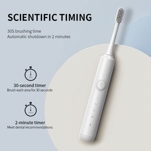 <b>Electric</b> Toothbrush White Rechargeable IPX7 <b>Waterproof</b> 3 Modes Soft Nylon Bristles Type-C Charging Adult Use - Product Image 4