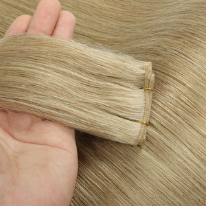 Extensions de cheveux Genius Weft à cuticules alignées, nouvelle qualité double drawn, couleur la plus claire, blond glacé, directement de l'usine - Product Image 2