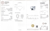 Messi Gems Diamant de laboratoire CVD bleu vif fantaisie, taille poire, 2,86 carats, VS1, certifié IGI