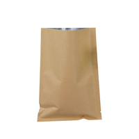 Sac d'emballage alimentaire grand format en papier kraft avec feuille d'aluminium, scellé sur 3 côtés, pour noix et snacks, 20*30 avec encoche de déchirement