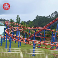 Manèges de jeux familiaux, équipements de parc d'attractions, mini-montagnes russes bon marché à vendre