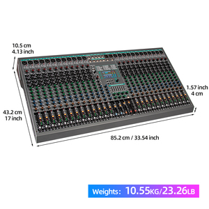 Console de mixage audio professionnelle TG26, 26 canaux, console de mixage professionnelle, console de mixage audio <span class=keywords><strong>DJ</strong></span>, contrôleur de mixage <span class=keywords><strong>DJ</strong></span> - Product Image 5