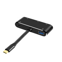 Adaptateur USB Type C 5 en 1 vers HD VGA, convertisseur vidéo 4K avec USB 3.0, charge PD, prise audio 3,5 mm, station d'accueil multiport