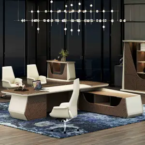하이테크 목제 commerical 가구 호화스러운 행정상 테이블 현대 디자인 ceo 사무실 책상