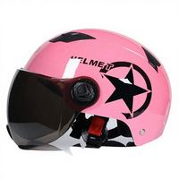 Casco Deportivo Unisex Universal para Todas las Estaciones, Engrosado, para Motocicleta Eléctrica y Bicicleta, con Visera Transparente de PP Duradero, Estilo Lujoso Star