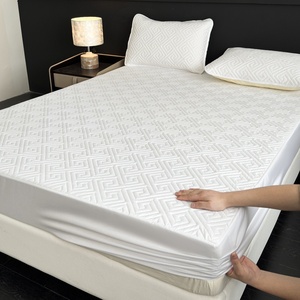 Protège-<span class=keywords><strong>matelas</strong></span> matelassé imperméable, anti-urine et antidérapant, couverture <span class=keywords><strong>intégrale</strong></span> pour Simmons, design minimaliste toutes saisons, vente en gros - Product Image 6