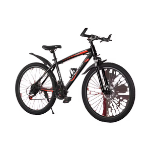 Bicicleta de Montaña Portátil para Niños, Acero con Alto Contenido de Carbono, <span class=keywords><strong>Horquilla</strong></span> de Suspensión Reforzada, Estabilidad, Doble Freno de Disco, <span class=keywords><strong>27</strong></span> Velocidades, Cuadro Totalmente Amortiguado - Product Image 1