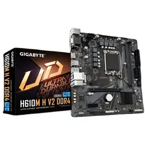 H610M H V2 DDR4 motherboard adopts a 6+1+1 phase digital power supply design PCI-E 4.0 design PCI-E M.2 SSD slot