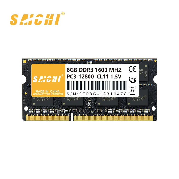 工場オリジナルチップセットSODIMM1.35VラップトップDDR3 RAM 8GB 1600MHz