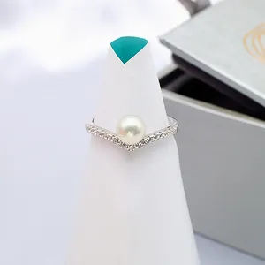 one freshwater pearl reasonable price sample bulk fine jewelry sterling 925 silver unique adjustable rings