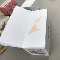 Conteneur d'expédition personnalisé, mini palette en bois écologique avec support pour blocs de notes adhésives, blocs de recharge pour mémo 3D en forme de cube