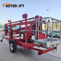 Plateforme élévatrice articulée pliable en acier haute résistance CE Spider, remorquable, pour usine de fabrication