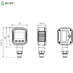 มาตรวัดสแตนเลส304ดิจิตอล JC-S281มีช่วงการรับประกัน1ปีสำหรับเครื่องมือวัดก๊าซ JC-S281 304แบบดิจิตอล - Product Image 5