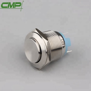 Cài đặt đường kính 19mm thép không gỉ không thấm nước công nghiệp <span class=keywords><strong>pushbutton</strong></span> chuyển - Product Image 1