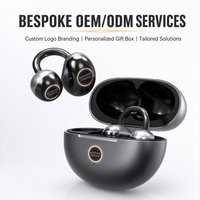 Wooking CP 1 OWS Clip On Wireless untuk Earbuds dengan Konduksi Udara 6.0 ANC LED IPX5 Tahan Air Desain Headset Baru