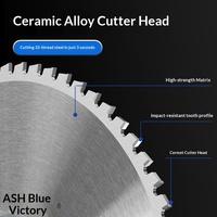 Lame de scie circulaire à découpe à froid en métal Lansheng LQJP0826 255 mm (10/14 pouces) avec revêtement CrN, alliage spécial fileté pour barres d'acier