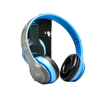 Auriculares Casque P47, auriculares inalámbricos, Radio FM, ranura para tarjeta SD, BT, LED plegable, indicador de batería, auriculares inalámbricos para juegos - Product Image 1