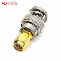Prise mâle BNC/SMA-JJ vers prise mâle SMA connecteur adaptateur d'antenne coaxial RF pour Radios SDR Ham & Baofeng