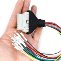 Cable Jumper OBD2 de 16 Pines a CAN Bus de Extremo Abierto, Conector Macho-Hembra OBDII J1962 para Conjuntos de Adaptadores de Diagnóstico EV