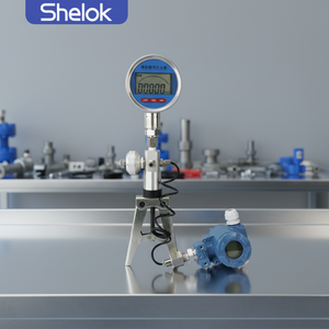 Shelok Pressure <strong>Calibration</strong> Pump Pneumatic Portable <strong>Calibrator</strong> with <strong>Fine</strong> Adjustment Valve for Pressure Gauge Transmitter Testing - Product Image 1