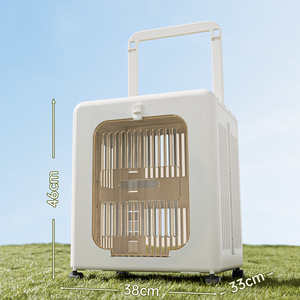 Valise de voyage pliable pour animaux de compagnie, grande capacité, facile à transporter, avec ventilation et fonctions anti-stress - Product Image 5