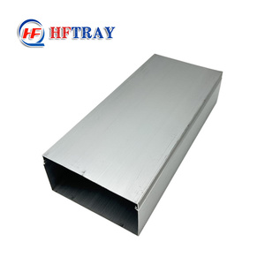 Bandeja de Cables Eléctricos de Aleación de Aluminio Industrial de 25*25 Personalizada de Fábrica, Cubierta de Canalización de Cables Resistente a la Corrosión para Construcción - Product Image 1