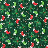 Chaussettes vertes de Noël imprimées numériquement personnalisées 95% polyester 5% élasthanne vente en gros de tissu tricoté extensible Liverpool Bullet