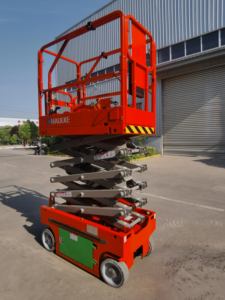 Plataforma Elevadora <span class=keywords><strong>de</strong></span> Tijera Mini Haulke: Plataforma Autopropulsada Eléctrica para Venta al por Mayor, Venta y <span class=keywords><strong>Alquiler</strong></span> - Product Image 1